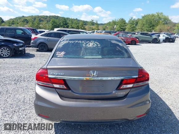 2015 Honda Civic Sedan EX-L with VIN 19XFB2F9XFE010430, listed as a IAAI auction lot 37841925 with 151,009 mi miles. Bid and sale history available at carsss.com. Image 16.