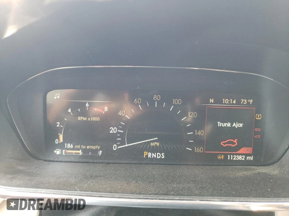 2017 Lincoln Continental Select with VIN 1LN6L9TK8H5602156, listed as a Copart auction lot 61907695 with 112,382 mi miles and Salvage title. Bid and sale history available at DreamBid. Image 9.