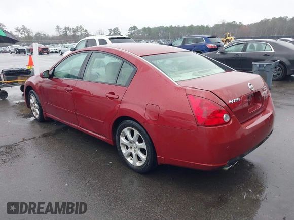 2007 Nissan Maxima 3.5 SE with VIN 1N4BA41E87C804519, listed as a IAAI auction lot 41549024 with 206,177 mi miles. Bid and sale history available at carsss.com. Image 3.
