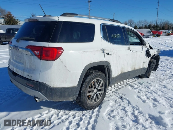 2019 GMC Acadia SLE with VIN 1GKKNSLS9KZ118859, listed as a IAAI auction lot 41306971 with 56,516 mi miles and . Bid and sale history available at DreamBid. Image 4.