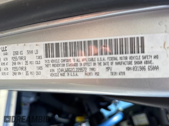 2012 Jeep Wrangler Arctic z VIN 1C4AJWBG2CL229572, wystawiony jako Copart lot #48719465 z przebiegiem 82 619 mil mil oraz Czysty tytuł • Clean title. Historia ofert i sprzedaży dostępna na DreamBid. Obrazek 10.