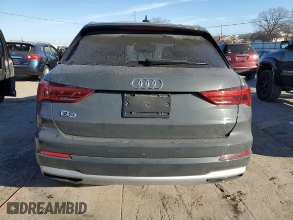 2019 Audi Q3 Premium Plus with VIN WA1BECF31K1082079, listed as a Copart auction lot 80777073 with 51,655 mi miles and Salvage Title. Bid and sale history available at carsss.com. Image 6.