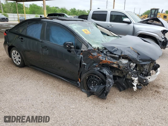 2020 Toyota Corolla LE with VIN 5YFEPRAE5LP089364, listed as a Copart auction lot 88395935 with 59,146 mi miles and Salvage Title. Bid and sale history available at carsss.com. Image 4.
