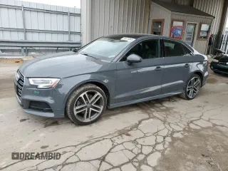 2018 Audi A3 Sedan Premium Plus with VIN WAUJ8GFF9J1025876, listed as a Copart auction lot 54674044 with 97,547 mi miles and Salvage Title. Bid and sale history available at carsss.com. Image 1.