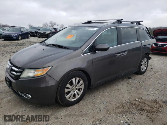2014 Honda Odyssey EX-L with VIN 5FNRL5H68EB111408, listed as a Copart auction lot 51357045 with 239,038 mi miles and Non Repairable. Bid and sale history available at carsss.com. Image 1.