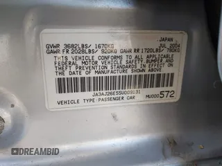 2005 Mitsubishi Lancer ES with VIN JA3AJ26E55U009131, listed as a IAAI auction lot 41980014 with 227,805 mi miles. Bid and sale history available at carsss.com. Image 9.