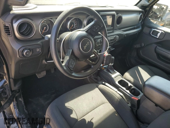 2023 Jeep Wrangler Sport with VIN 1C4HJXAG3PW618988, listed as a Copart auction lot 71615934 with 34,342 mi miles and Salvage title. Bid and sale history available at DreamBid. Image 8.