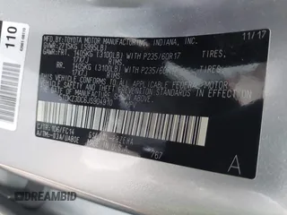 2018 Toyota Sienna LE Auto Access Seat with VIN 5TDKZ3DC6JS904910, listed as a IAAI auction lot 41138869 with 109,900 mi miles and . Bid and sale history available at DreamBid. Image 9.