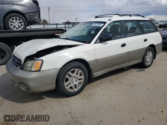 2001 Subaru Legacy Outback with VIN 4S3BH665217678037, listed as a Copart auction lot 49513005 with 193,477 mi miles and Salvage title. Bid and sale history available at DreamBid. Image 1.