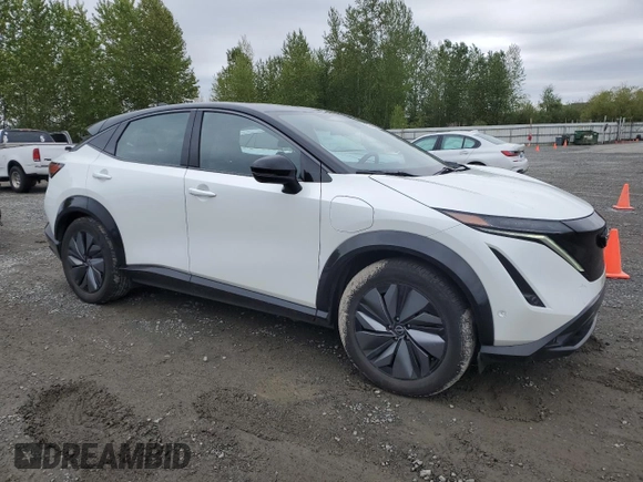 2023 Nissan ARIYA Platinum+ with VIN JN1DF0CD0PM700492, listed as a Copart auction lot 54740585 with 22,670 mi miles and Salvage title. Bid and sale history available at DreamBid. Image 4.