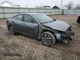 2021 Nissan Sentra SV with VIN 3N1AB8CV7MY242741, listed as a Copart auction lot 52522655 with 35,634 mi miles and Non repairable. Bid and sale history available at DreamBid. Image 4.