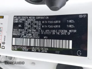 2021 Lexus GX with VIN JTJAM7BX6M5289404, listed as a IAAI auction lot 41695616 with 57,737 mi miles. Bid and sale history available at carsss.com. Image 9.