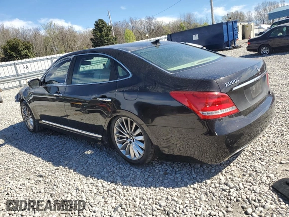 2014 Hyundai Equus Signature with VIN KMHGH4JH6EU077924, listed as a Copart auction lot 49043885 with 101,753 mi miles and Salvage Title. Bid and sale history available at DreamBid. Image 2.