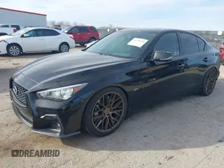 2019 Infiniti Q50 Luxe z VIN JN1EV7AP8KM519419, wystawiony jako IAAI lot #41278134 z przebiegiem 91 902 mil mil oraz . Historia ofert i sprzedaży dostępna na DreamBid. Obrazek 2.