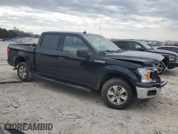 2020 Ford F-150 XL with VIN 1FTEW1C40LFA96741, listed as a Copart auction lot 50423815 with 96,046 mi miles and Salvage Title. Bid and sale history available at DreamBid. Image 4.