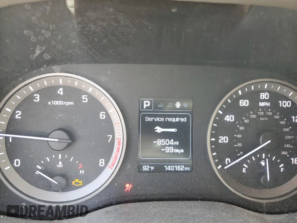 2016 Hyundai Tucson Limited z VIN KM8J33A27GU267759, wystawiony jako Copart lot #55922975 z przebiegiem 140 162 mil mil oraz Szkody całkowita. Historia ofert i sprzedaży dostępna na DreamBid. Obrazek 9.