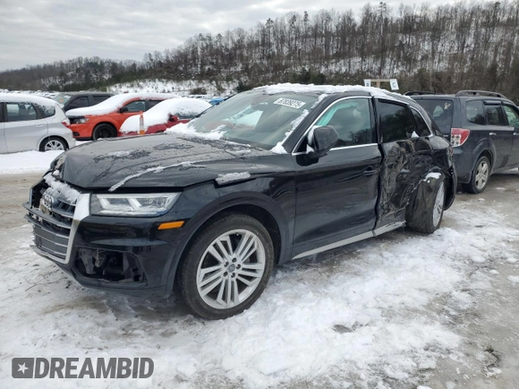 2019 Audi Q5 Premium Plus with VIN WA1BNAFY7K2121459, listed as a Copart auction lot 87839275 with 89,050 mi miles and Salvage Title. Bid and sale history available at carsss.com. Image 1.