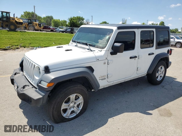 2020 Jeep Wrangler Unlimited Sport S z VIN 1C4HJXDN0LW209092, wystawiony jako Copart lot #58523675 z przebiegiem 68 688 mil mil oraz Czysty tytuł • Clean title. Historia ofert i sprzedaży dostępna na DreamBid. Obrazek 1.