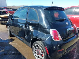 2014 FIAT 500 Sport with VIN 3C3CFFBRXET288618, listed as a IAAI auction lot 41803908 with 100,718 mi miles. Bid and sale history available at carsss.com. Image 3.