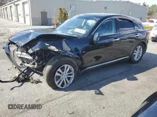 2017 Infiniti QX70 with VIN JN8CS1MW6HM412346, listed as a Copart auction lot 49329015 with Not Provided miles and Non Repairable. Bid and sale history available at carsss.com. Image 1.