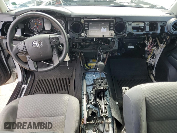 2021 Toyota Tacoma SR with VIN 3TYRX5GN2MT032229, listed as a Copart auction lot 59392875 with 28,281 mi miles and Salvage title. Bid and sale history available at DreamBid. Image 8.