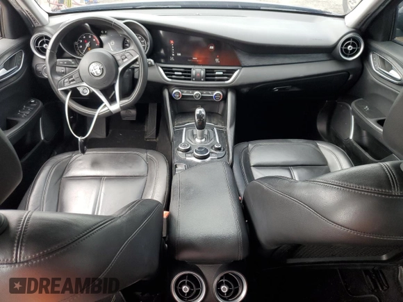 2019 Alfa Romeo Giulia Sport with VIN ZARFAMAN9K7612254, listed as a Copart auction lot 67827404 with 88,116 mi miles and Salvage Title. Bid and sale history available at carsss.com. Image 8.
