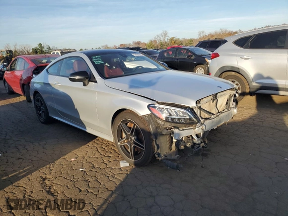 2019 Mercedes-Benz C 300 with VIN WDDWJ8EB9KF832958, listed as a Copart auction lot 74913334 with 55,500 mi miles and Salvage Title. Bid and sale history available at DreamBid. Image 4.