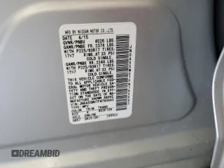 2015 Nissan Rogue S with VIN JN8AS5MV7FW760843, listed as a Copart auction lot 51787475 with 160,420 mi miles and Salvage Title. Bid and sale history available at DreamBid. Image 14.