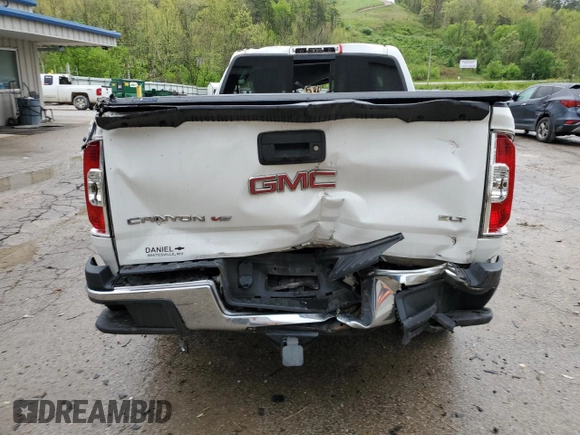 2018 GMC Canyon 4WD SLT with VIN 1GTG6DEN8J1266757, listed as a Copart auction lot 54166315 with Not provided miles and Salvage title. Bid and sale history available at DreamBid. Image 6.