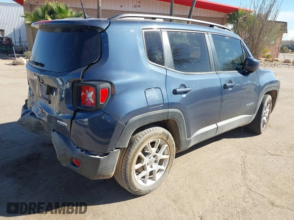 2020 Jeep Renegade Latitude with VIN ZACNJABB4LPL84593, listed as a IAAI auction lot 41645340 with 60,184 mi miles and . Bid and sale history available at DreamBid. Image 4.