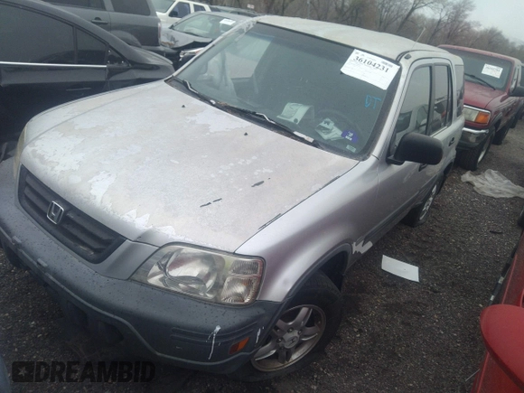 1997 Honda CR-V with VIN JHLRD1841VC002597, listed as a IAAI auction lot 36104231 with 297,037 mi miles. Bid and sale history available at carsss.com. Image 2.