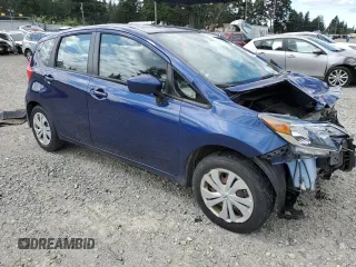 2017 Nissan Note SV with VIN 3N1CE2CP7HL365389, listed as a Copart auction lot 61293065 with 43,538 mi miles and Salvage title. Bid and sale history available at DreamBid. Image 4.
