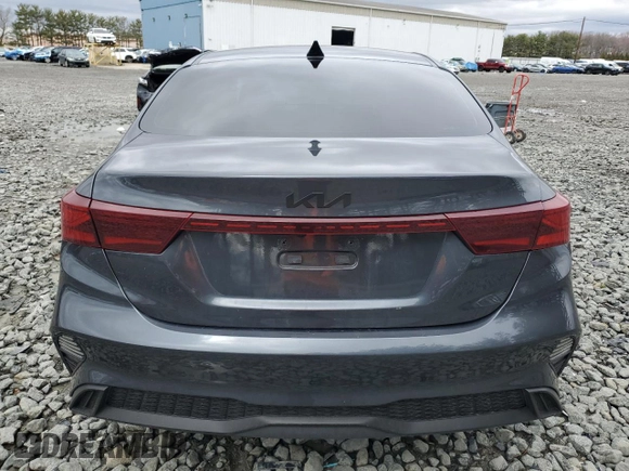 2022 Kia Forte LXS with VIN 3KPF24AD9NE502095, listed as a Copart auction lot 49379155 with 28,300 mi miles and Salvage Title. Bid and sale history available at carsss.com. Image 6.