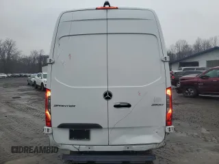 2023 Mercedes-Benz Sprinter Cargo Cargo with VIN W1Y4NDHY1PT138980, listed as a Copart auction lot 42630085 with 18,119 mi miles and Salvage Title. Bid and sale history available at DreamBid. Image 6.