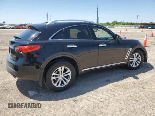 2013 Infiniti FX with VIN JN8CS1MU0DM141129, listed as a Copart auction lot 51896075 with 92,927 mi miles and Salvage Title. Bid and sale history available at carsss.com. Image 3.