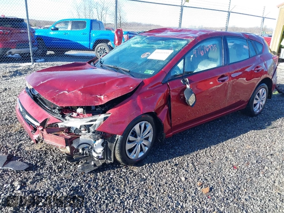 2021 Subaru Impreza with VIN 4S3GTAB69M3714484, listed as a IAAI auction lot 41616935 with 40,875 mi miles and . Bid and sale history available at DreamBid. Image 2.