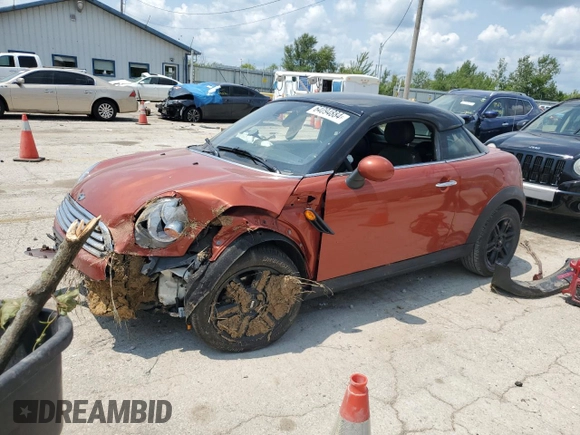2014 MINI Cooper Coupe with VIN WMWSX1C53ET507902, listed as a Copart auction lot 64094884 with 0 mi miles and Salvage Title. Bid and sale history available at carsss.com. Image 1.