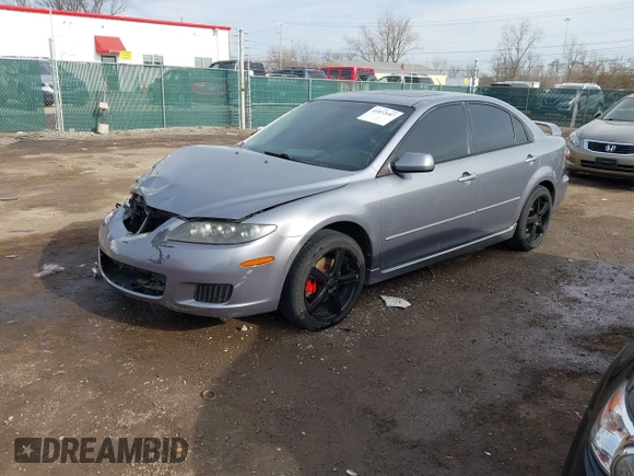 2007 Mazda 6 i Sport VE with VIN 1YVHP84C675M59624, listed as a IAAI auction lot 41832687 with 243,189 mi miles and . Bid and sale history available at DreamBid. Image 2.