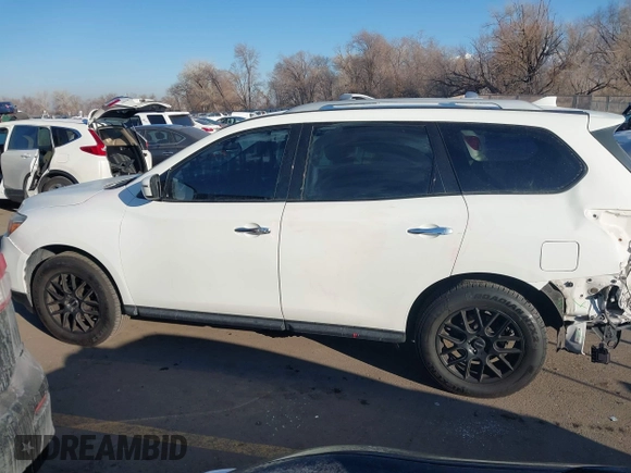 2019 Nissan Pathfinder SV with VIN 5N1DR2MM1KC590948, listed as a IAAI auction lot 41434332 with 96,352 mi miles and . Bid and sale history available at DreamBid. Image 14.