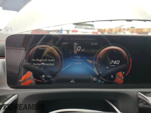 2020 Mercedes-Benz CLA 250 with VIN W1K5J4GB5LN103476, listed as a Copart auction lot 50691265 with 63,096 mi miles and Salvage Title. Bid and sale history available at DreamBid. Image 9.