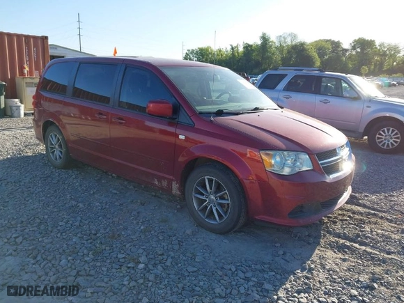 2014 Dodge Grand Caravan SE with VIN 2C4RDGBG5ER376866, listed as a IAAI auction lot 42022978 with 108,037 mi miles. Bid and sale history available at carsss.com. Image 1.