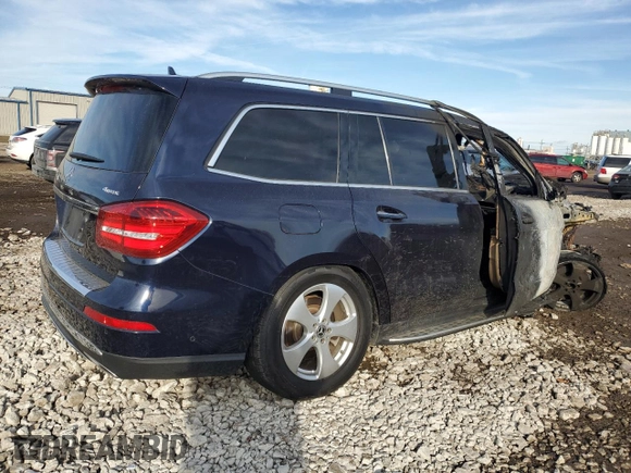 2017 Mercedes-Benz GLS 450 z VIN 4JGDF6EE4HA976307, wystawiony jako Copart lot #47248625 z przebiegiem Nie podano mil oraz Szkoda całkowita • Salvage title. Historia ofert i sprzedaży dostępna na DreamBid. Obrazek 3.