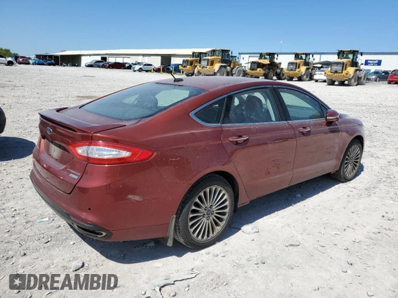 2014 Ford Fusion Titanium with VIN 3FA6P0K97ER197599, listed as a Copart auction lot 52544165 with 242,977 mi miles and Salvage Title. Bid and sale history available at carsss.com. Image 3.