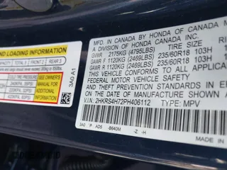 2023 Honda CR-V EX-L with VIN 2HKRS4H72PH406112, listed as a IAAI auction lot 41496576 with 9,729 mi miles. Bid and sale history available at carsss.com. Image 9.