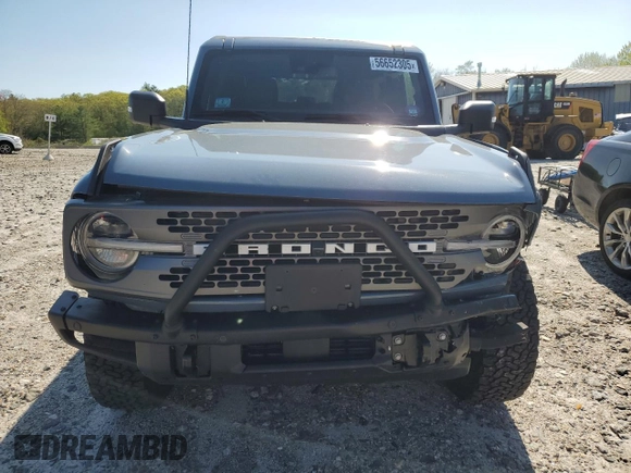 2023 Ford Bronco with VIN 1FMEE5DH2PLB00979, listed as a Copart auction lot 56652305 with 31,653 mi miles and Salvage title. Bid and sale history available at DreamBid. Image 5.