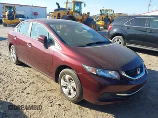 2015 Honda Civic Sedan LX with VIN 19XFB2F56FE251009, listed as a IAAI auction lot 41865851 with 95,432 mi miles. Bid and sale history available at carsss.com. Image 1.