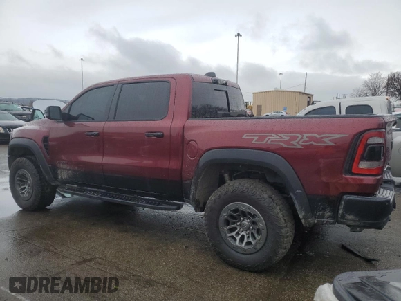 2024 Ram 1500 TRX with VIN 1C6SRFU9XRN215340, listed as a Copart auction lot 42244625 with 5,855 mi miles and Salvage Title. Bid and sale history available at carsss.com. Image 2.