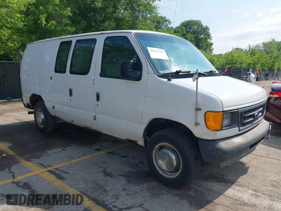 2004 Ford Econoline Cargo with VIN 1FTNE24L94HB46878, listed as a IAAI auction lot 42223765 with 261,454 mi miles and . Bid and sale history available at DreamBid. Image 1.