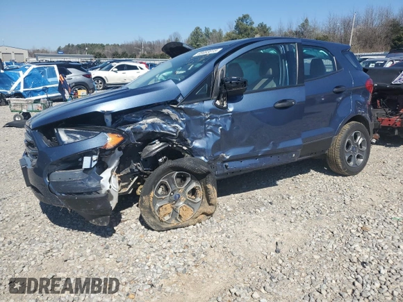 2021 Ford EcoSport S with VIN MAJ3S2FE5MC449321, listed as a Copart auction lot 48483015 with 10,875 mi miles and Salvage Title. Bid and sale history available at DreamBid. Image 1.