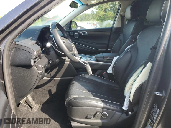 2023 Genesis GV80 with VIN KMUHBDSB4PU107507, listed as a Copart auction lot 54907715 with 89,970 mi miles and Salvage title. Bid and sale history available at DreamBid. Image 7.